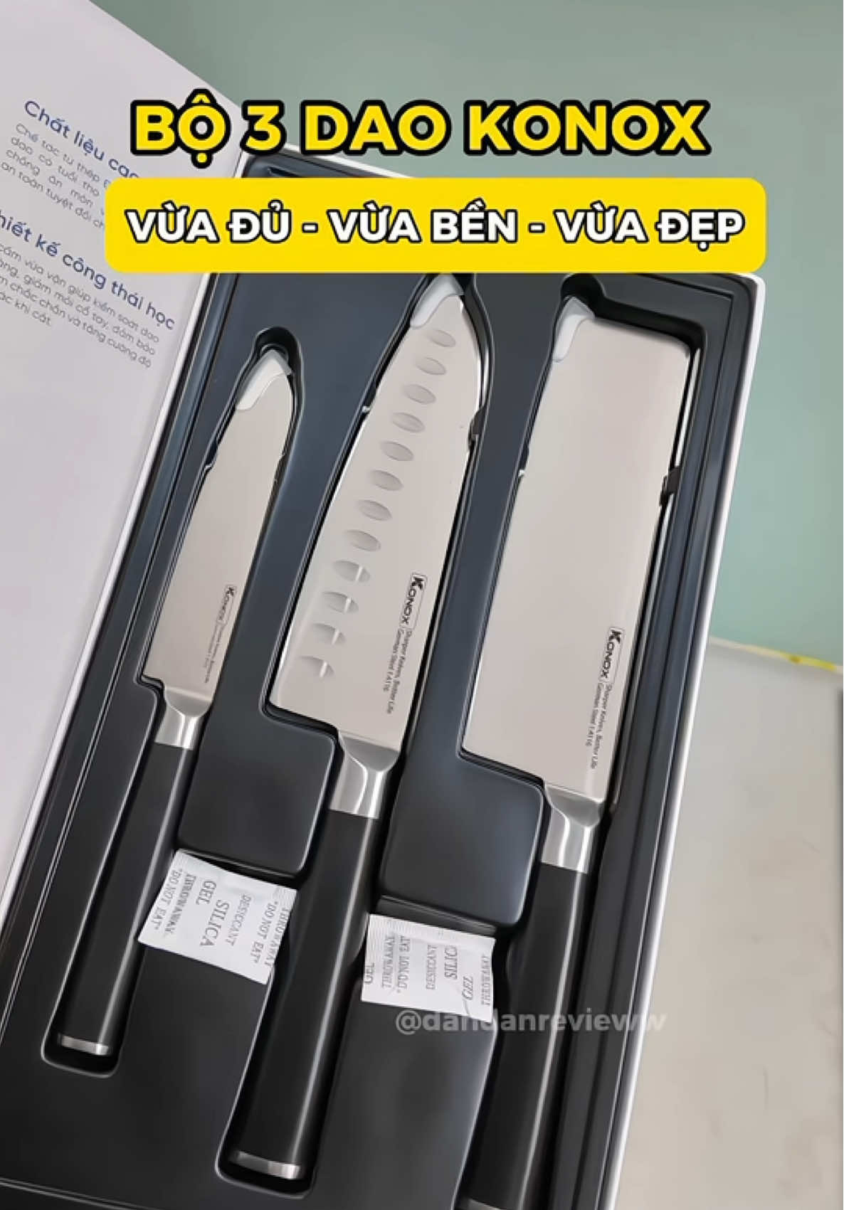 Vẫn cứ là ưng dao nhà Konox #daolambep #konox #daolambepcaocap #alder #giadung #giadungtienich #dandanreview 