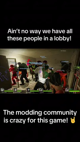 NEVER SEEN SO PLAYERS IN ONE LOBBY!! We got wrecked in some parts! #left4dead #left4dead2 #l4d2 #l4d2mods #left4dead2funnymoments 