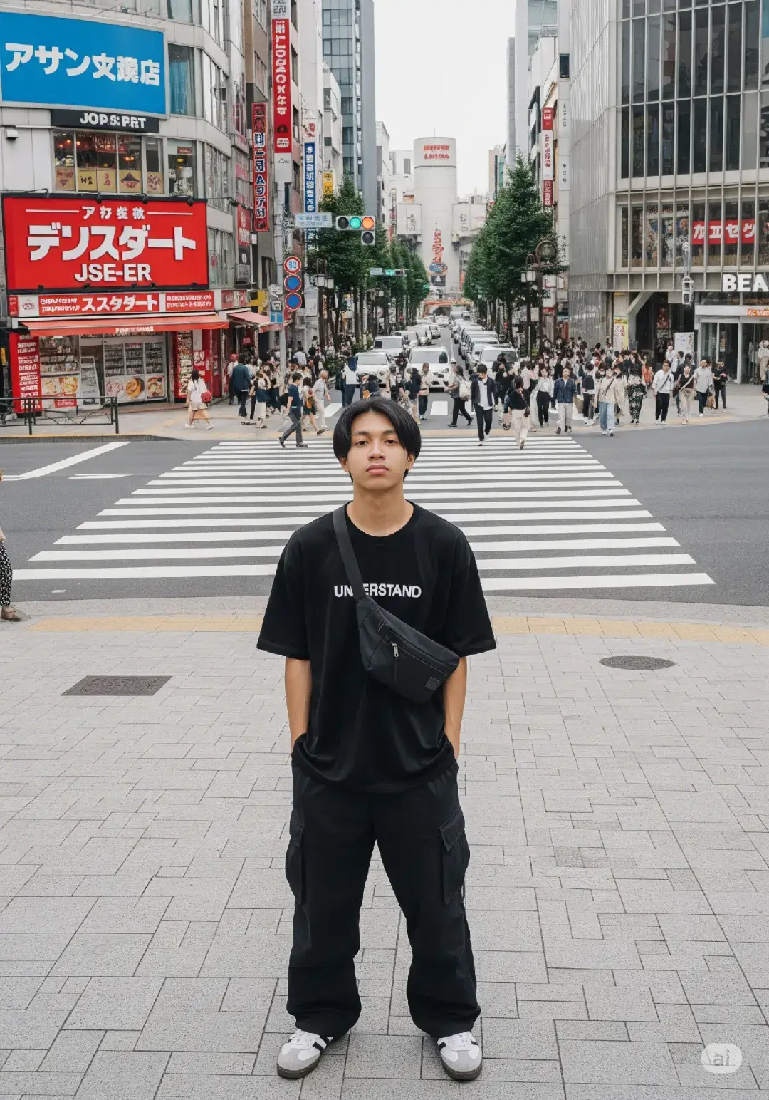 di kira kerja di Jepang ni yak #fyp #piscart #gemini #remakefaceai #prompt #jasaprompt #realistic #geminiai #tokyo #jepang 