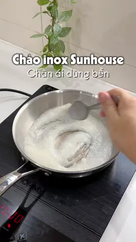 Chảo inox Sunhouse, nấu cho em bé các bà mua tầm sz20 là oki nha. Chảo này nấu ăn gia đình cũng ưng lắm #mesocdungthat #mesocyeudoi #mevabe 