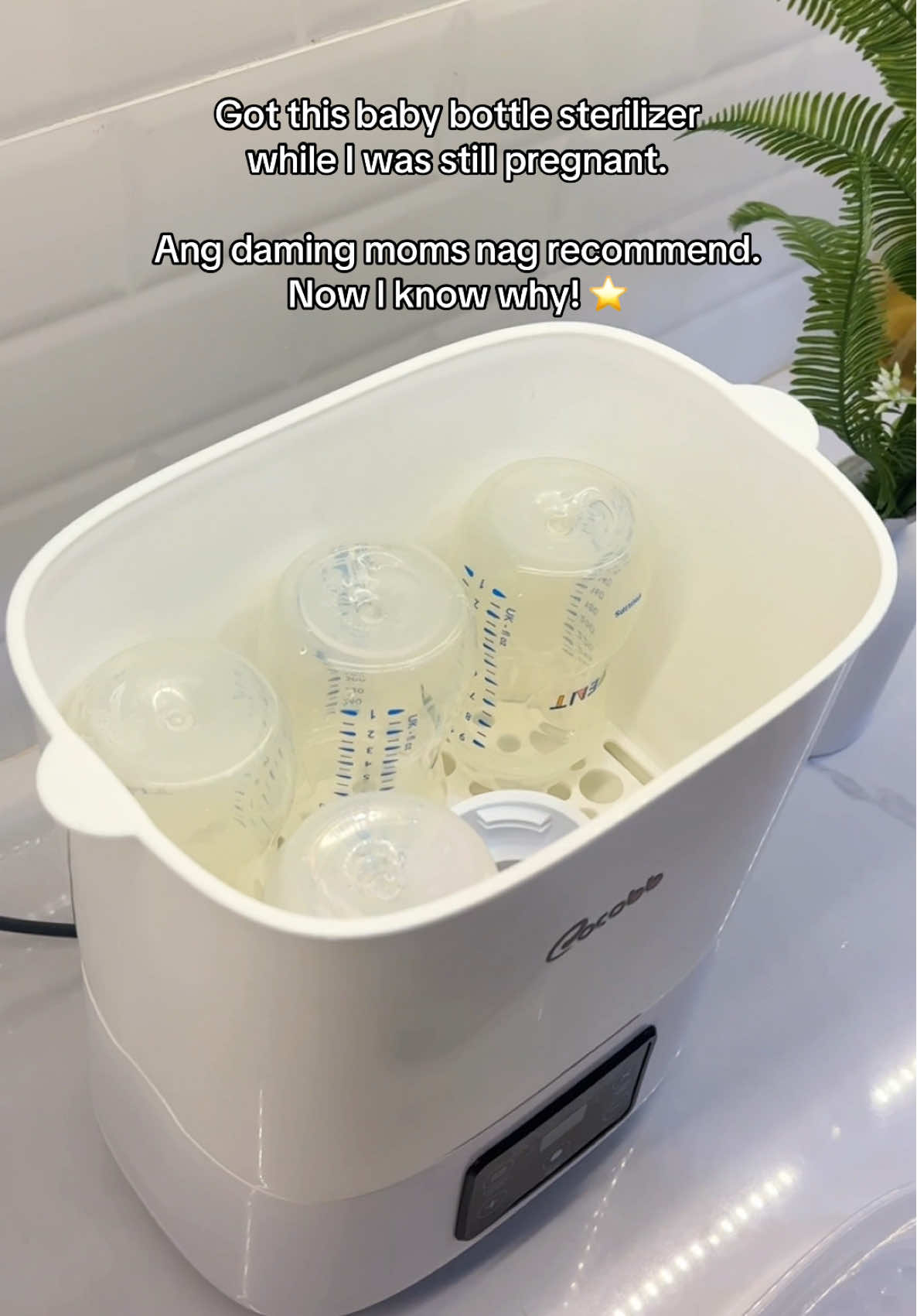 I saw so many moms recommending this baby bottle sterilizer, so I decided to get one while I was pregnant. Super useful talaga 🍼🫶 #cocobb #cocobbbottlesterilizer #babybottlesterilizer #bottlesterilizer #momrecommends 