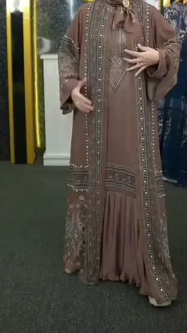 Alcavella - Arafa Set Hijab Series Baju Dress Abaya Muslim Modern Syari Elegan Look #fyp #shopmaster #dress 