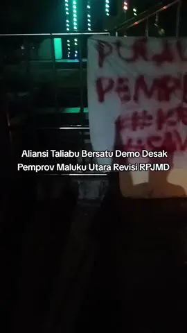 Aliansi Taliabu Bersatu Demo Desak Pemprov Maluku Utara Revisi RPJMD, gegara Pulau Taliabu tak Masuk dalam Program Prioritas  #pulautaliabu 