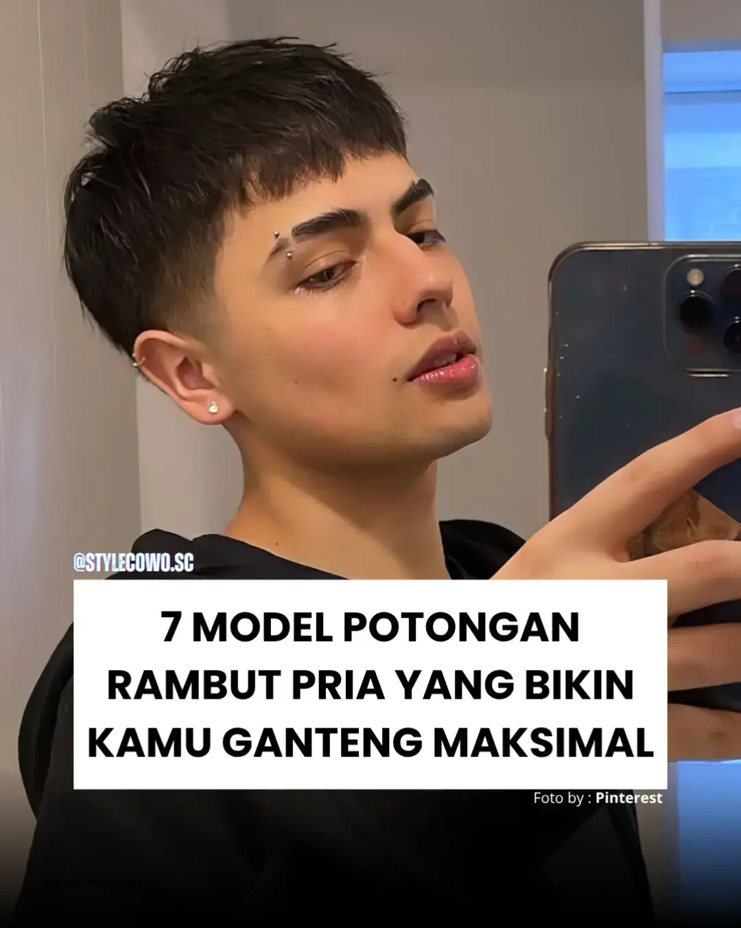 Slide terakhir bonuss 🔥🔥 #haircut #hairstyle #gayarambutcowok #hairstyleideas #barbershop #longtrim #lowfade #frenchcrop #mullet #burstfade #commahair #taperfade 
