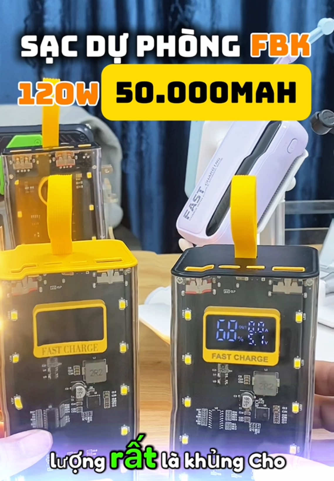 Sạc 50.000mah bảo hành 1 năm #sacduphong #phukiendientu #sacduphongsieudungluong #sacduphong50000mah 