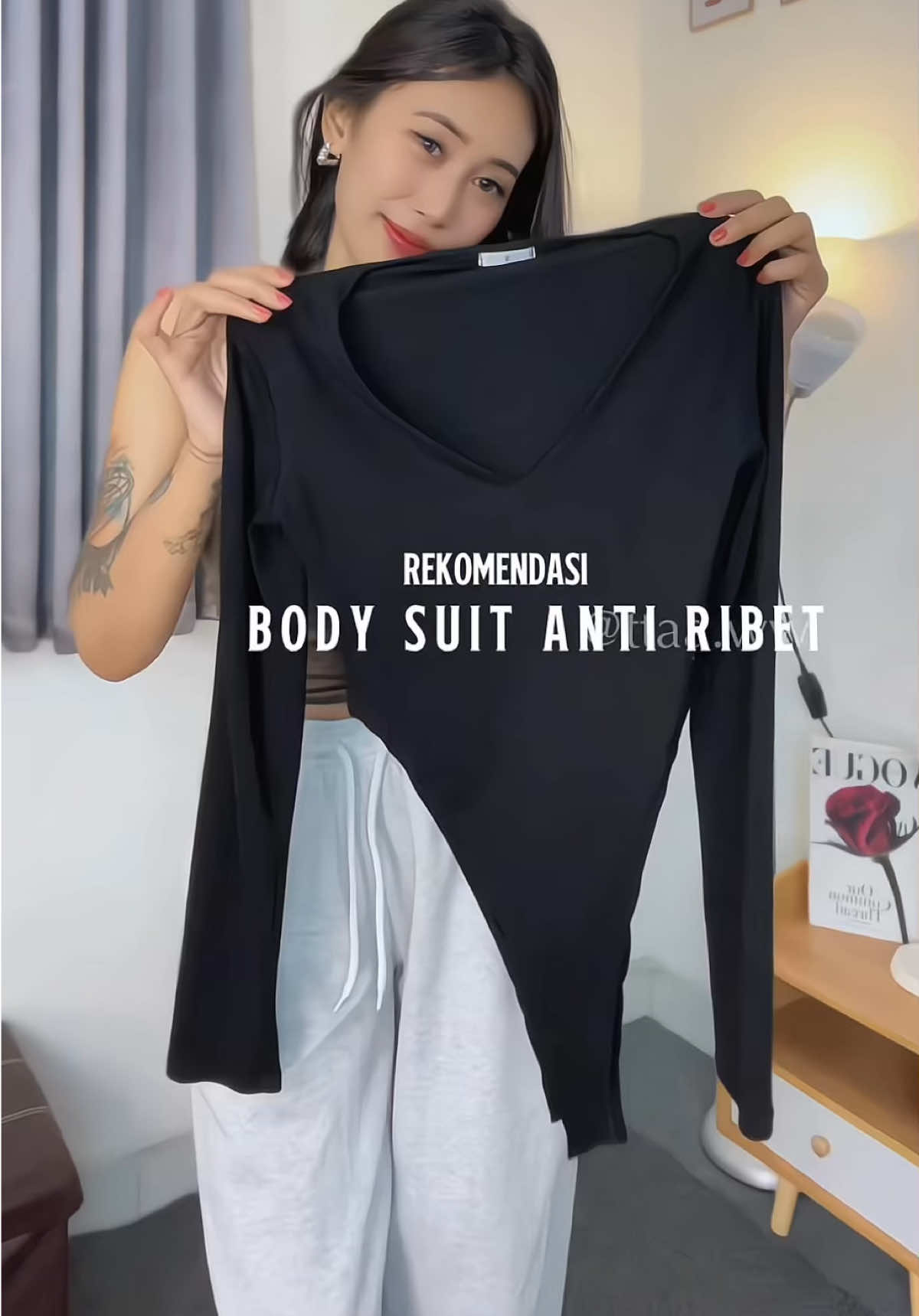 body suit v neck anti ribet !!! #bodysuit #jumpsuitvneck #bodysuits 