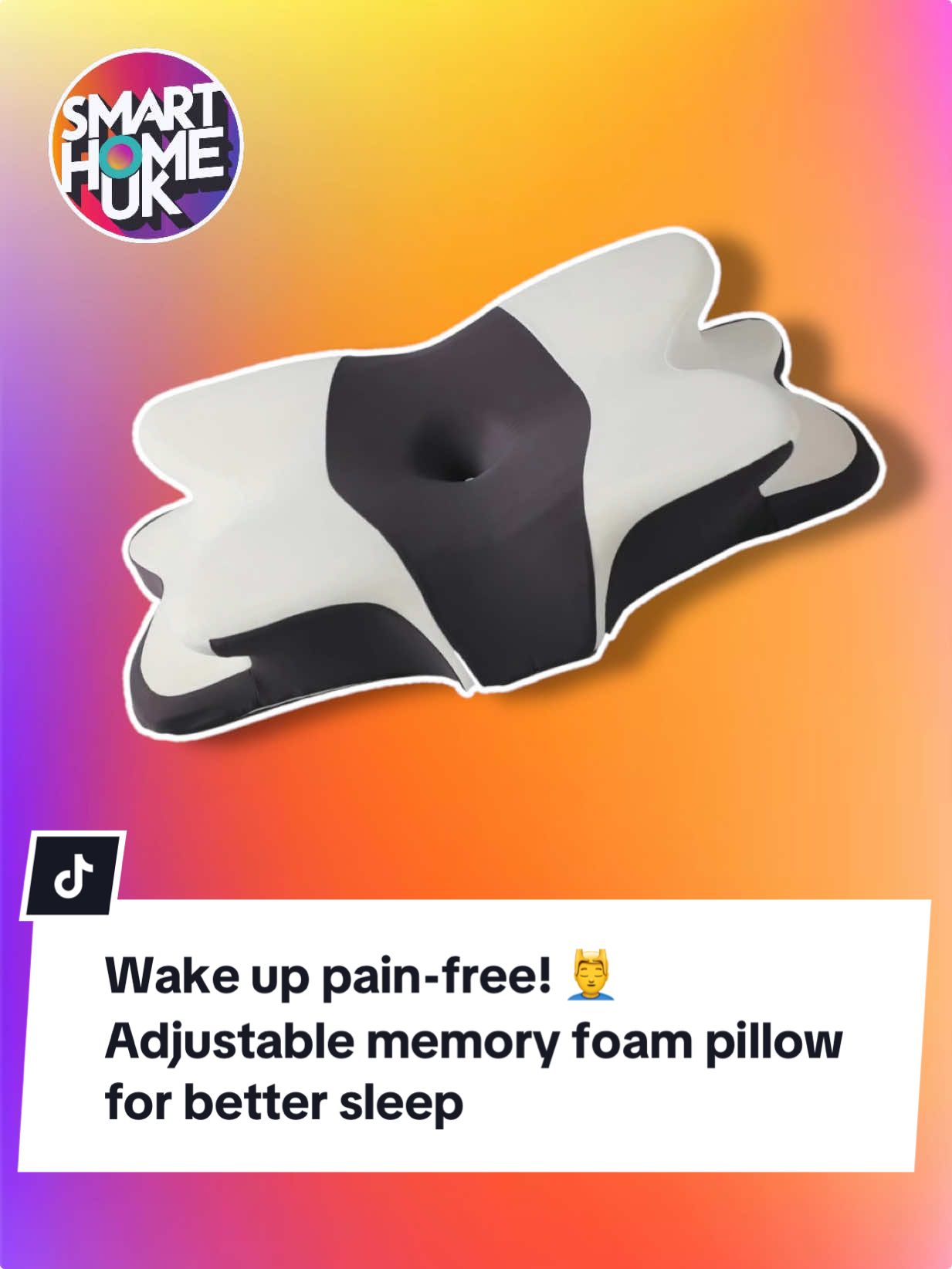 Wake up pain-free! 💆‍♂️ Adjustable memory foam pillow for better sleep #SmartHomeUK Say goodbye to stiff necks and restless nights! 🙌 This ergonomic memory foam pillow adjusts to your perfect height and sleeping position—back, side, or stomach. It cradles your neck just right and even has a breathable cooling cover to keep you comfy through the night. 🛏️ Adjustable layers 🧠 Memory foam support ❄️ Cooling cover 🛒 Tap the link above to grab yours now—your neck will thank you! #SmartHomeUK #SleepBetter #NeckPillow #MemoryFoam #TikTokMadeMeBuyIt #SleepTok #ErgonomicDesign #WellnessHack #BedtimeUpgrade #DealDrops