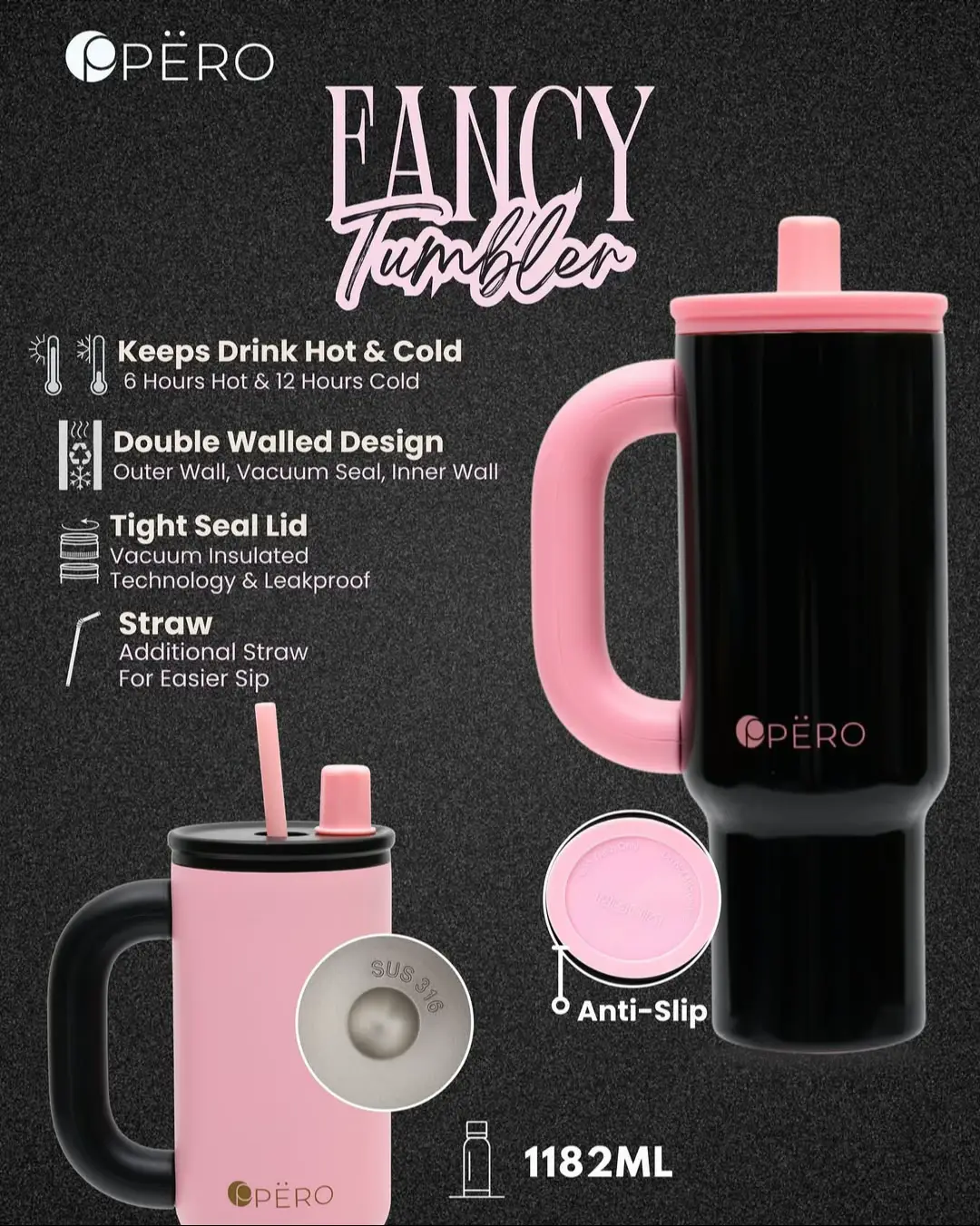 🚨 TEAM BLINK MERAPAT! Tumbler gemes kesayangan kamu sekarang punya VARIAN BARU Tumbler Fancy dan Tumbler Rainbow yang super kece: 🖤 Black Pink Edition: tampil bold, elegan, dan berkarakter 💗 Pink Black Edition: cute, chic, dan tetap classy #peroindonesia #peroforyou #tumbler #fancy #rainbow 