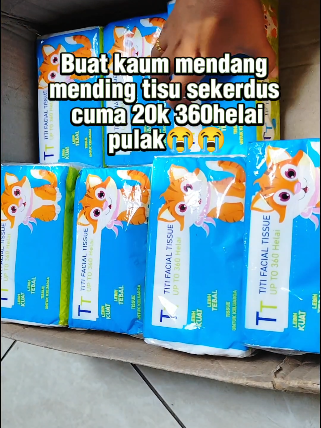 udah murah isinya juga banyak..😫 #tisu #tisumurah #tisu6pack #tisu6packcuma30ribu 