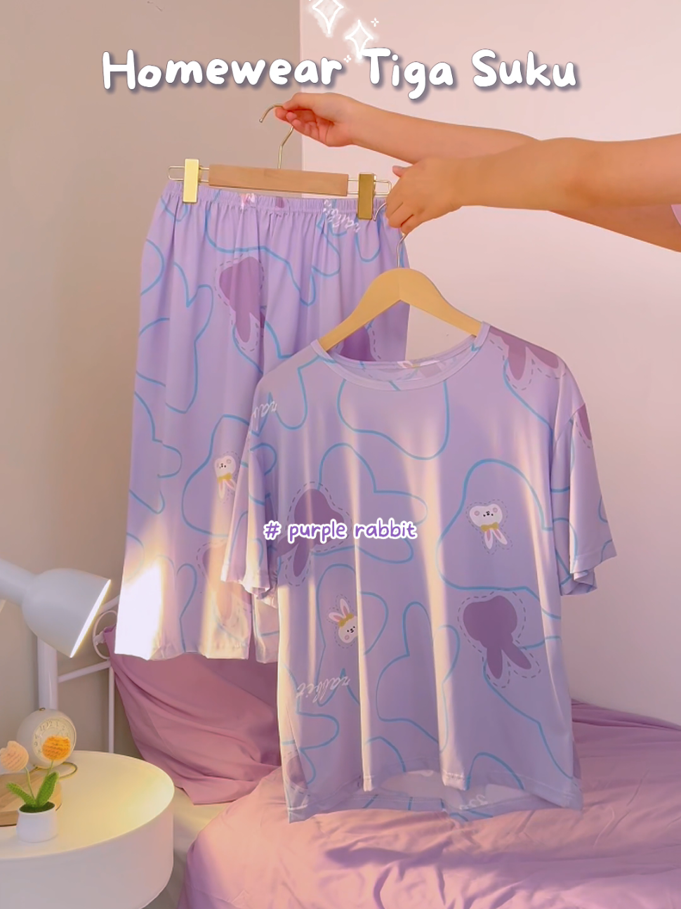 Nak tidur ke nak chill kat rumah, set ni memang best gila 🥰🥰🥰 #pyjamaset #bajutidurset #loungewear #pyjamasmalaysia #bajutidurperempuan #cottonsleepwear #missypyjamas #yth_eu 