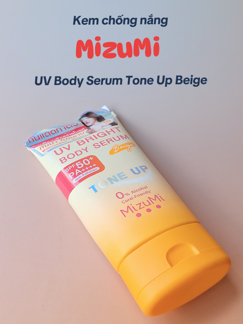 Kem chống nắng MizuMi UV Body Serum Tone Up Beige #tuecatstore  #kemchongnangnangtone #kemchongnang  #mizumi #mizumivietnam 