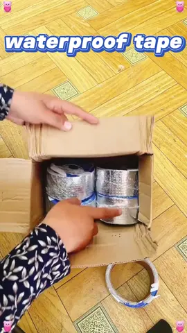 Multiple Sizes Aluminum Foil Tape Super Fix Repair Wall Crack Waterproof Tape Butyl Waterproof Tape#fyp #foryou #tiktokshop #waterprooftape #tools