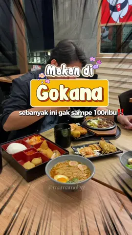 Makan vibes Jepang, harga hemat? Gokana emang andalan! 🍱✨ Makan ramean pun gak nyampe 100rb 😍 Cek lokasi TikTok, ada vouchernya 🎟️ #GOKANA #MakandiGOKANA #GOKANAkini #TikTokGO #PromoMakanGajian #Promoseruweekend #RamenMurah #MakanEnakHemat #KulinerJakarta #MakanRamean #RestoranJepang #JajanEnak 