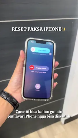 Pasti pernah kan? Ngalamin tiba-tiba iPhone nge bug. Nah kalian bisa reset paksa iPhone dengan tombol kaya gini✨ Oia tergantung kasus juga ya guys, kalo setelah reset masih ngga bisa di touch, bisa bawa iPhone kalian ke servis terdekat🫶🏻