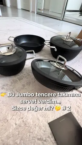 Çeyizime eklediğim en pahalı parçalardan biri… Jumbo tencere takımı 🖤   Sizce çeyizde böyle bir set olmalı mı? Yorumlara bekliyorum! 🛍️ #çeyiz #çeyizalışverişi #çeyizlikürünler #çeyizlistesi #karaca #karacatencereseti #tencereseti #jumbo #tenceretakımı #çeyizhazırlığı #gelin #keşfet #fyp #keşfetteyizzz #viralvideo #trending #trendingtiktok #reklamdeğil @beğeni time @Beğeni Yorum Takip 