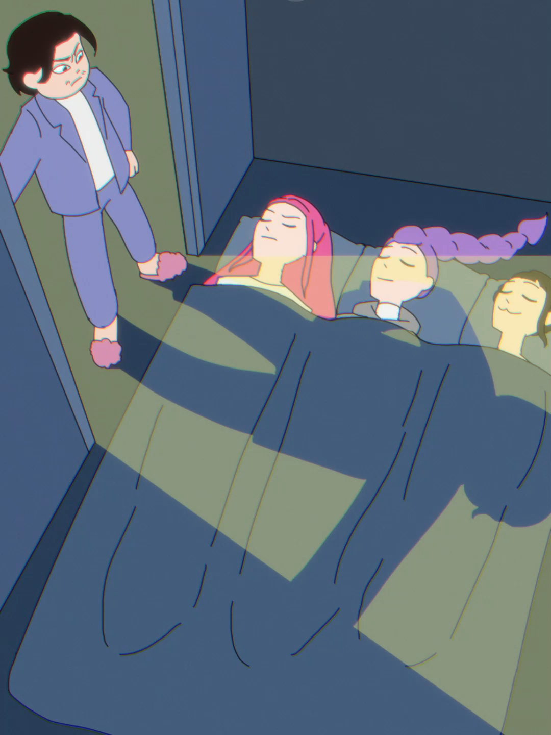 Which One is Not Sleeping? (Kpop Demon Hunters)#kpopdemonhunters