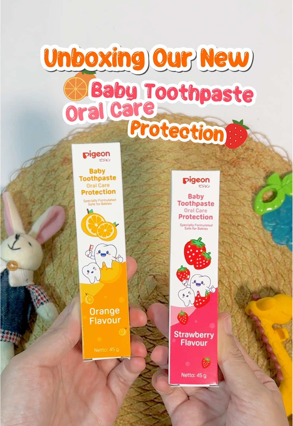 Moms udah Beliin ini belum buat si Kecil‼️😍 Baby Toothpaste Oral Care Protection‼️ Dengan dua rasa favorit anak anak Orange dan Strawberry‼️😉 Beliin Sekarang untuk si Kecil‼️🛒💨 #promoseruweekend #pigeonbabycare #newborn #pigeontoothpaste #oralcare 