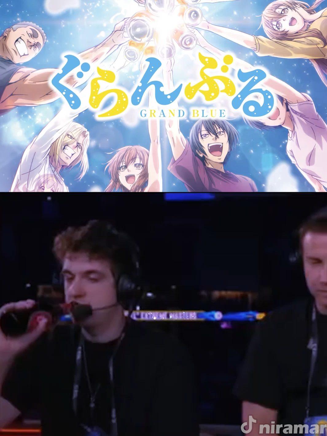 Кто мне пиво в руку дал? Я пил колу #необъятныйокеан #аниме #grandblue #мем #рекомендации #evelone