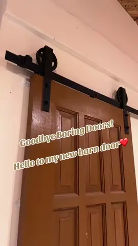 Aesthtic door #barndoor #aesthetics #homerenovation 