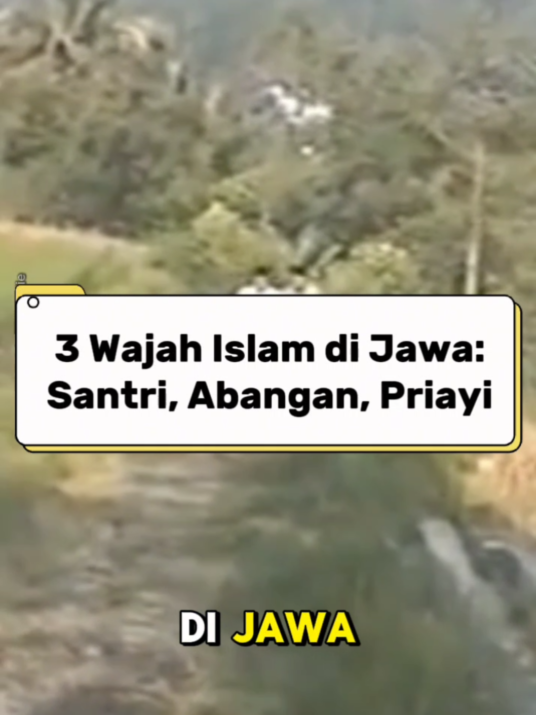 Islam di Jawa punya tiga wajah: Santri, Abangan, dan Priyayi. Tiga corak ini mencerminkan cara yang berbeda dalam memahami agama, budaya, dan tradisi. Bukan soal benar atau salah—tapi warisan sejarah panjang yang membentuk identitas Jawa hingga kini. 🌾 *footage cuma ilustrasi. Tidak mewakili apa pun. #islamjawa #sejarahislam #budayajawa #santriabanganpriyayi #sejarahindonesia #sosiologireligi #kontenbudaya 