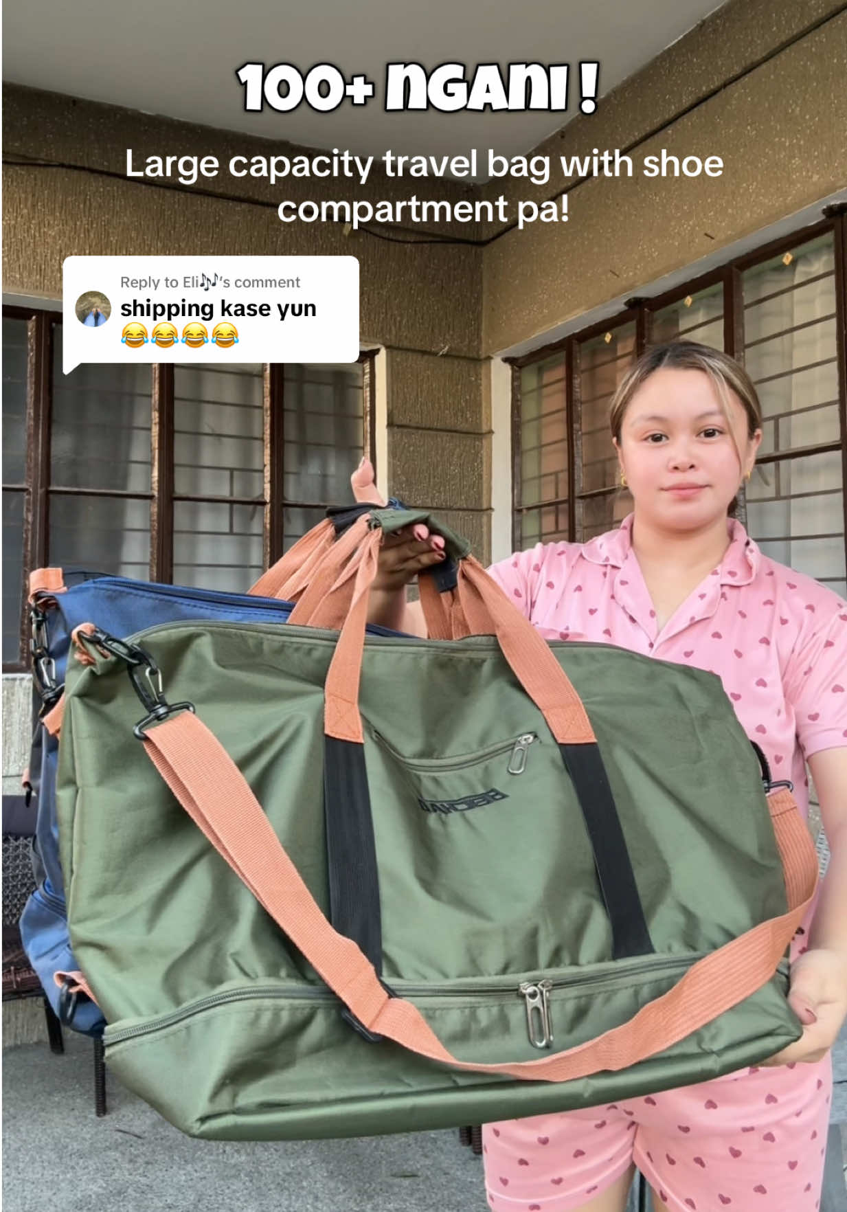 Replying to @Eli🎶 Travel bag large capacity #travelbag #largecapacitytravelbag #travel #bag #luggagebag 