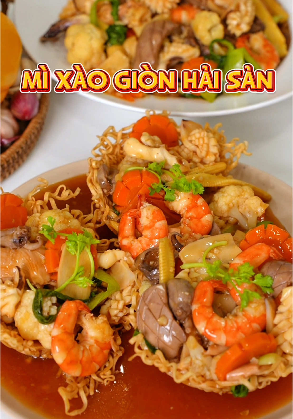 Cách làm món Mì Xào Giòn Hải Sản ngon ơi là ngon #MinnCookie #MCV #AnCungTikTok #AnNgonNauGon #SieuDauBep #LearnOnTikTok #MiGaSoiPhoGauDo #GiondaiNhaida