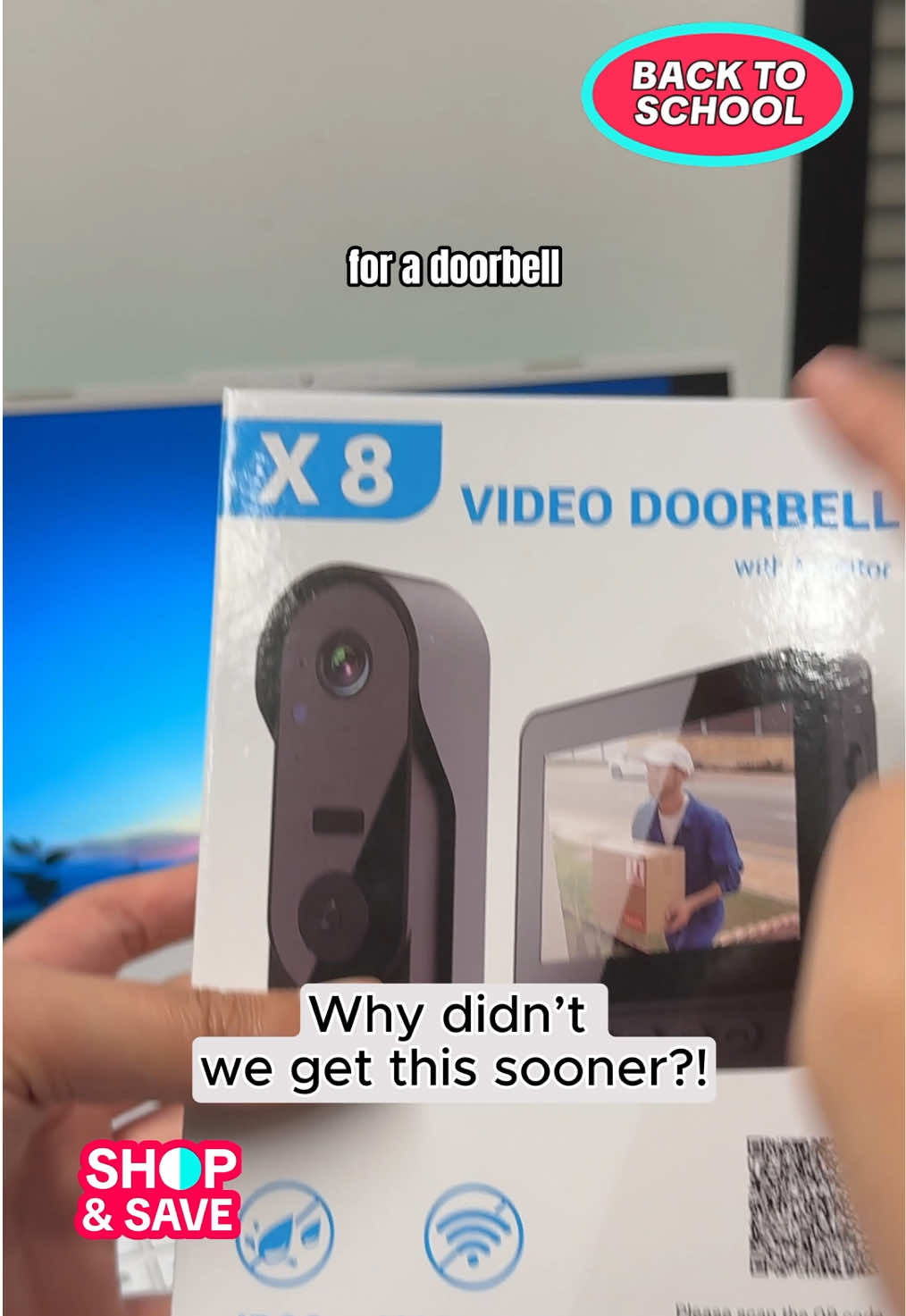 No Wi-Fi? No problem. This doorbell has its own screen.#bell #doorbell #doorbellcamera #securitycamera #timbreconcamara #wireless  #smartcamera #wificamera  #homesecurity  #wirelessdoorbellcamera #tiktokfinds #tiktokmademebuyit #giftideas #tiktokshop #TikTokShopBacktoSchool