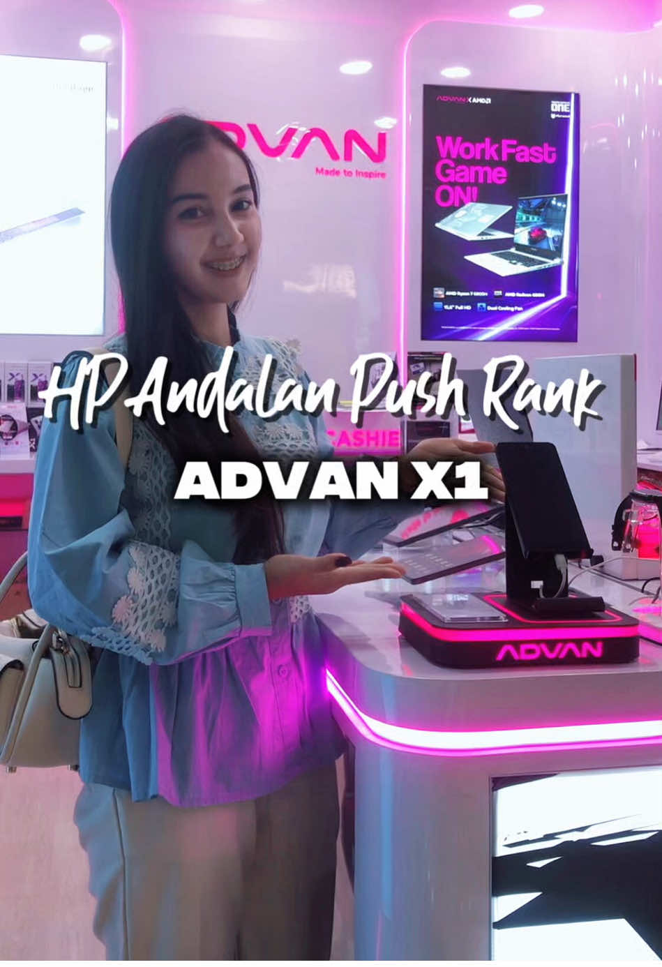 Ini nih HP nya para Gamers— ADVAN X1 ❤️‍🔥 HP andalan buat push rank dan multitasiing berat tanpa drama✨ ✅Prosesor Helio G100. Bikin main MLBB, rasanya mulus banget! nggak ada ngelag ✅ Layarnya udah 120Hz, bikin tiap swipe dan animasi kerasa responsif dan halus banget ✅ Gyroscope hardware-nya juga responsif banget ✅Dilengkapi NFC untuk top up e-money ✅Kameranya 64MP pakai sensor Sony ✅Baterainya besar 5000mAh plus fast charging 18watt Yuk buktiin sendiri performanya✨ Langsung aja datang ke  📍ADVAN Store  Mall BEC Bandung Lt. UG Blok X6 @Advan Indonesia @Advan Store Goal Mobile 