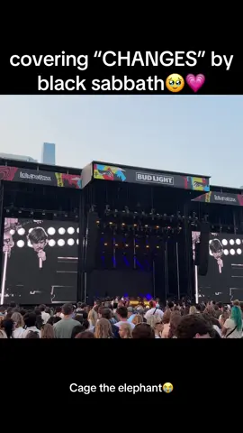 Changes by Black Sabbath🥹💗 #cagetheelephant #lollapalooza #lollapalooza2025 #fyp #foryou #concert 