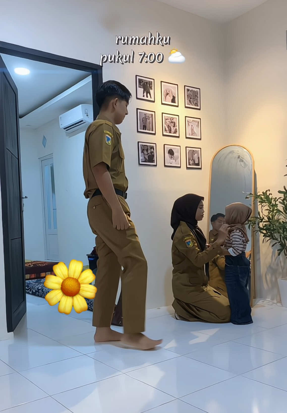 MasyaAllah Tabarakallah, tiap hari rempong bertiga ❤️ #pns #cpns2024 #pasutri 