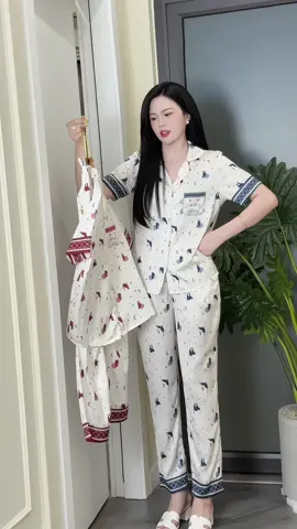 Bộ đồ Nữ mặc nhà CLOVER thiết kế tay cộc quần dài #champhan #champhanreview #review #dobo #pijama #bongulua #thoitrangnu 