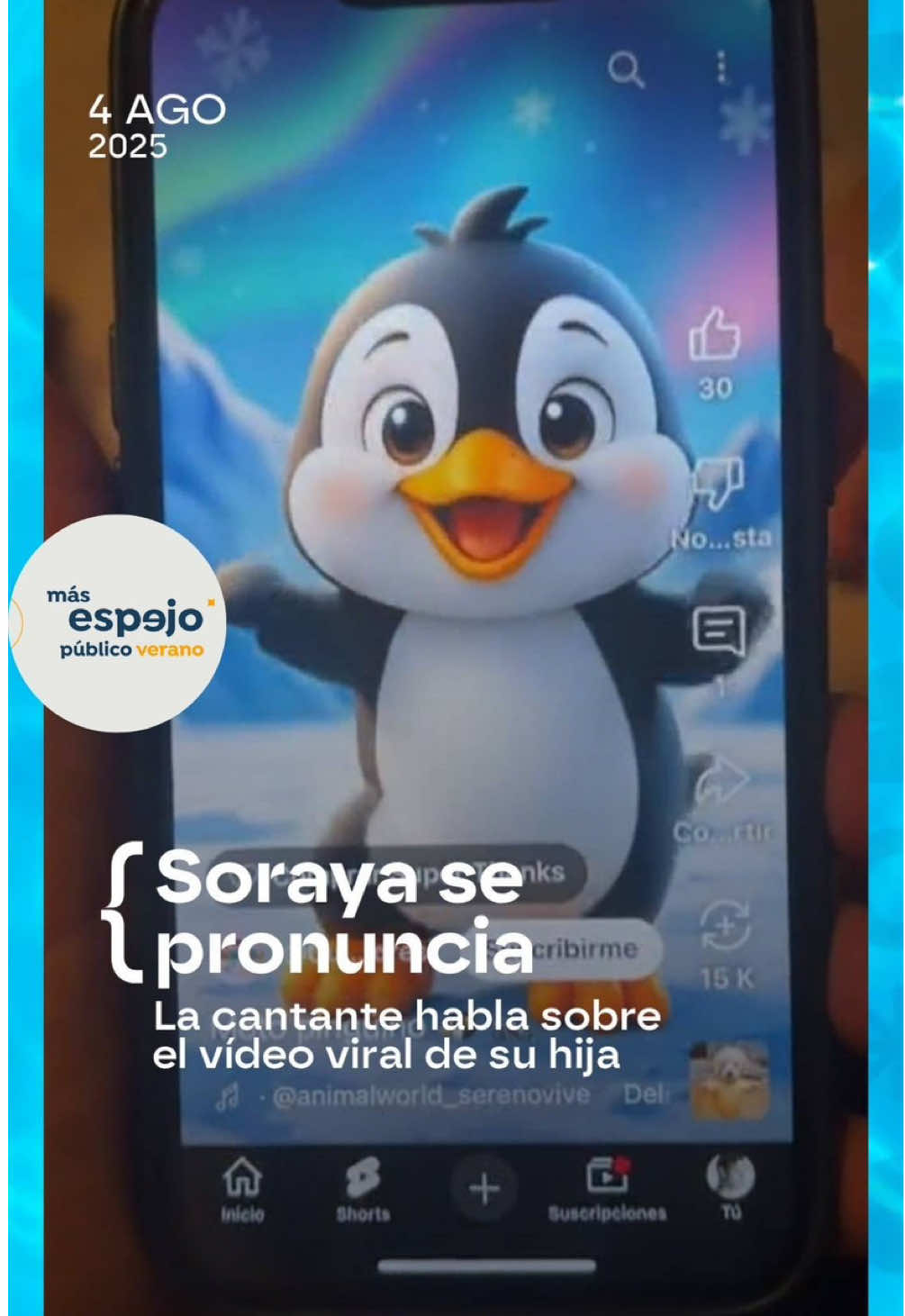 📲 Más de 100 millones de reproducciones, es el vídeo viral del momento  🗣️ Y la protagonista es la hija de la cantante Soraya Arnelas que ha hablado con nosotros  📲 Más contenidos en la web de #EspejoPúblico #MásEspejo 