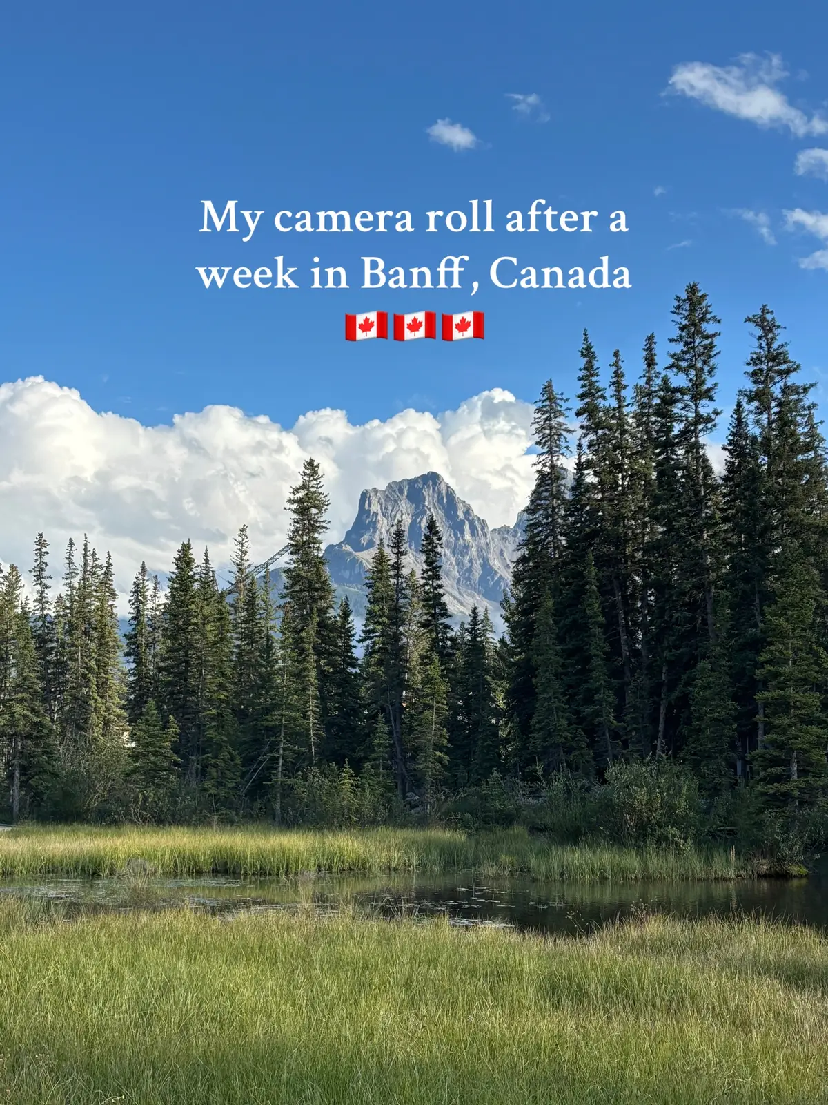 The most unreal place🙌 #banff #banffnationalpark #banffcanada #canadianrockies #travel #traveltiktok 