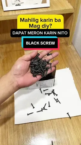 Mahilig din poba kayo mag diy? Dapat meron din kayo nito. #screw #blackscrew #blackscrewforwood #fyp 