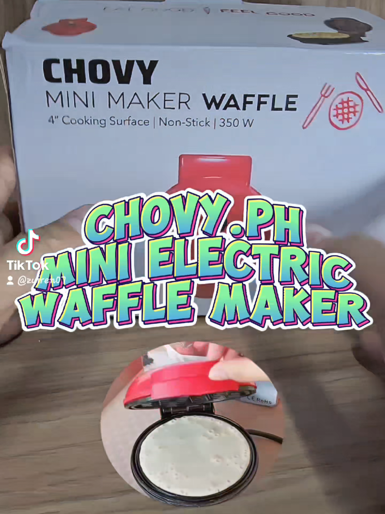 Chovy Mini Electric Waffle Maker Portable Waffle Maker✅️🔥🔥🔥#chovy #waffle #wafflemaker #electricwafflemaker #miniwafflemaker 
