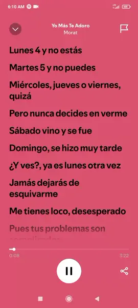 Yo Más Te Adoro - Morat #yomasteadoro  #musica  #videoconletra  #spotify 