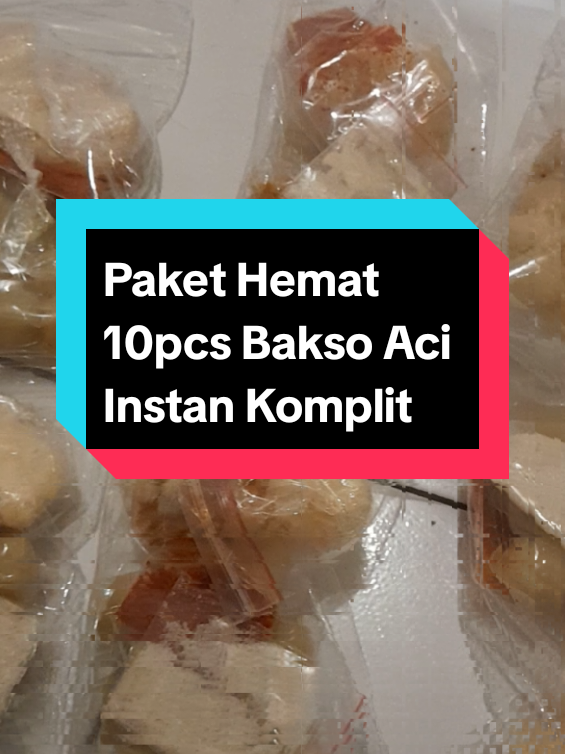 Paket Hemat 10pcs Bakso Aci Instan Komplit #baksoaci #baksoaciinstan #baksoaciviral 
