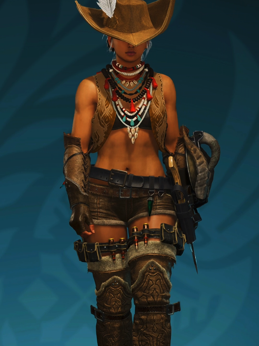 Cowboy style on Monster Hunter Wilds #monsterhunter #mhwilds #fashionhunter #MonsterHunterWilds #CharacterCustomization #GamingOnTikTok #Capcom