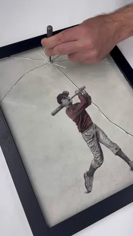“Homerun” Now available as part of my Parallel Worlds collection with @Stowe Gallery  See the collection in person at 340 Kings Road in London through August 12 #contemporaryart #modernart 