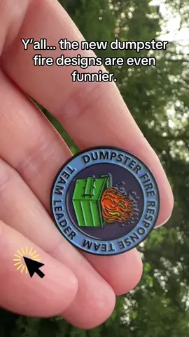 If you already grabbed the OG Dumpster Fire pin, look again. There’s now one that says “Burnt Out But Optimistic” and another that says “Forged in the Fire of a Dumpster.” Same energy, different flavor. And yep—they’re selling fast too. Which one matches your week? Team Leader, Forged, Burnt Out, or “This Little Light”? 😂 Click the cart! #dumpsterfire #teamleader #humortiktok #giftideasforher #giftideasforhim