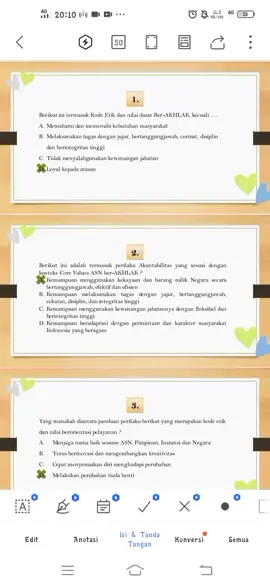 PART 1 KISI-KISI JAWABAN EVALUASI AKADEMIK MOOC ORIENTASI PPPK SWAJAR #jurnal #resume #orientasi #pppk #evaluasi #mooc #swajarpppk #evaluasiakademik #swajar #tugas 