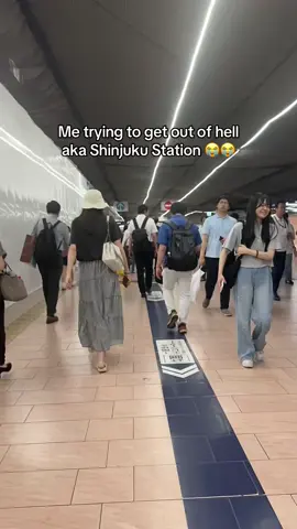 I settle to any exit I can find as long as I can leave Shinjuku Station 😭😭😭  #fyp #foryou #japan #tokyo #shinjuku #shinjukustation #content