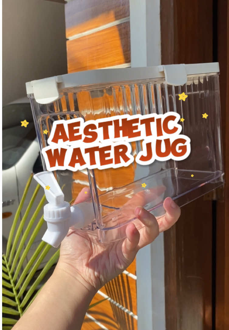 Stay hydrated in style! 💧 This aesthetic water dispenser doubles as a juice jug or water container with a built-in faucet on the lid—perfect for your ref, staycations, parties, or inuman nights. Lightweight, space-saving, and easy to use! 🧊🍹 This is a water container with faucet, water storage bucket, juice container, juice jug storage. You can use this for making juice or just water pitcher. This is made of plastic, so this is lightweight. With faucet and cover. Very aesthetic. Can be stored in ref. Can be used during staycations, drinking sessions, when there are occasions.  Water dispenser / water container / water jug container /  #waterdispenser #waterjug #juicecontainer #watercontainer #plasticpitcher #waterstorage #aestheticwatercontainer @everyone @MuraMura store 
