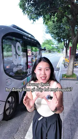 Thêm cả xe buýt không người lái in china #typ #xuhuong #china #chuthithuy #留学生 