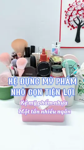 Kệ đựng mỹ phẩm mini kiểu mới-1 tầng nhiều ngăn#Aura #foryou #makeup #goclamdep #reviewlamdep #tiktokshop #kedungmypham #ke #trend #xuhuong 