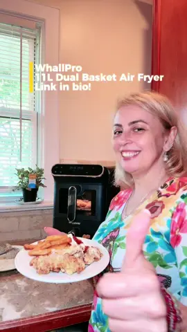 🌟 Healthy, quick & tasty meals made easy! The WhallPro® 11L Dual Basket Air Fryer lets you cook two dishes at once. 🍟🥦 With smart control & clear windows, it’s your new kitchen must-have!  ✨ Use discount code dh18 to save more — shop now via the link in bio! 🛒  @whallpro_official #AirFryer #WhallPro #HealthyEats #KitchenMustHave #HomeChef         