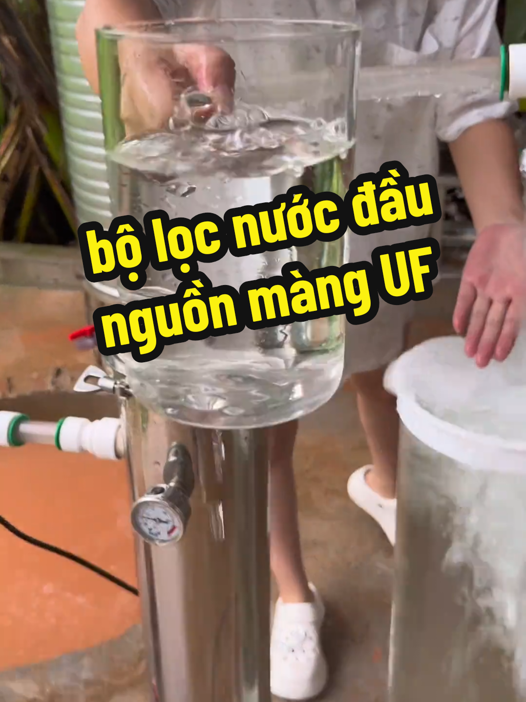 bộ lọc tổng đầu nguồn màng UF #locnuocdaunguon #locnuocgiengkhoan #locnuocsinhhoat #locnuoctructiep #donodiatrungquoc #_hangnoidiatrungquoc_ 
