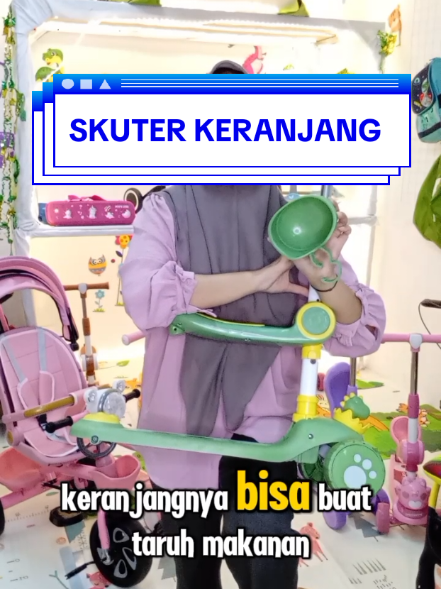 unik bgt kan udh ada keranjangnya😋 #xybc #mainanviral #skuteranak #fypシ 