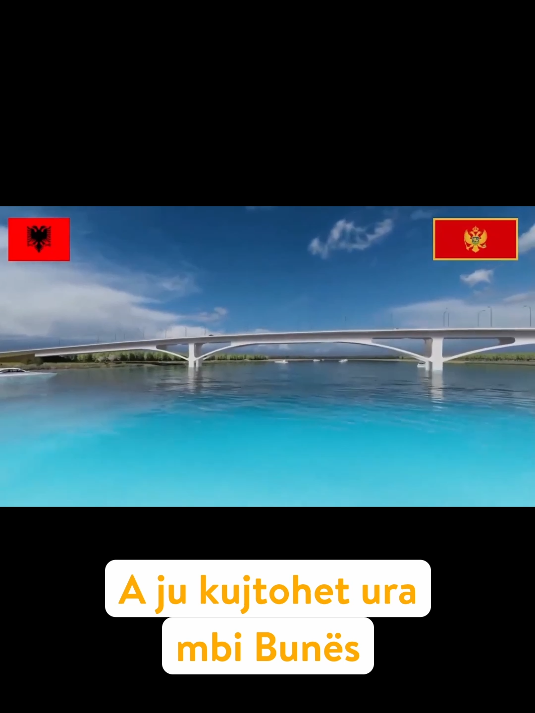 🌉 A ju kujtohet ura mbi Bunë midis Malit të Zi dhe Shqipërisë? Prej vitesh vetëm premtime… dhe tani MË NË FUND ndërtimi ka filluar! 🚧🇦🇱🇲🇪 Ulqini dhe Shkodra do të lidhen direkt – një moment historik për gjithë rajonin! 🔥 #Shqiperi #MaliZi #lajmepozitive #Investime  #infrastrukturë 