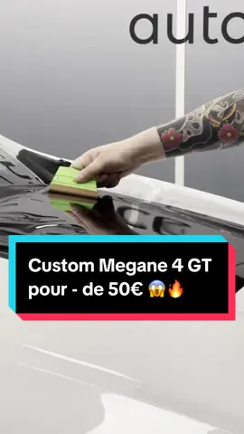 On a custom une Mégane 4 GT pour - de 50€ 😱🔥 Et toi ça te tente sur la tienne ? #covering #megane #meganesport #megane4gt #renaultmegane